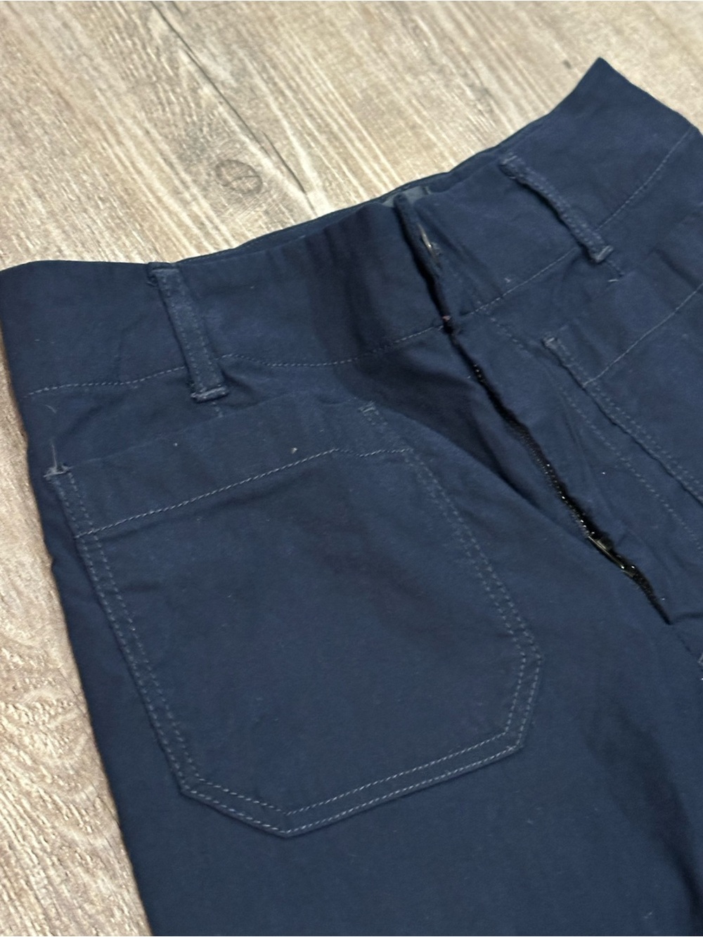 Maeve Anthropologie The Colette Wide Leg Navy Pants 26 - Picture 4 of 9